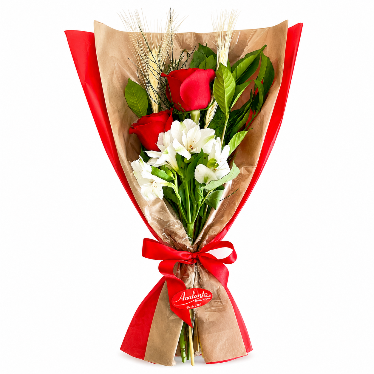 Buqu� de 2 Rosas Importadas vermelhas