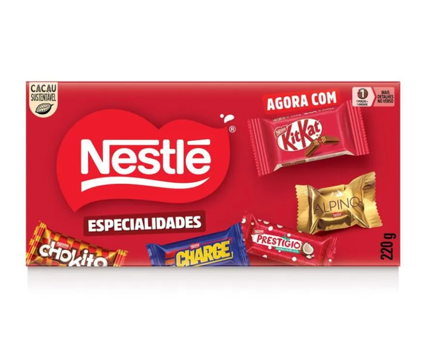 Caixa bombons especialidades Nestl� 220g