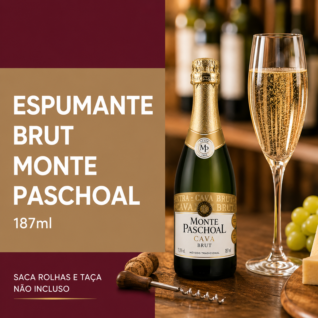 Espumante Brut Monte Paschoal 187ml