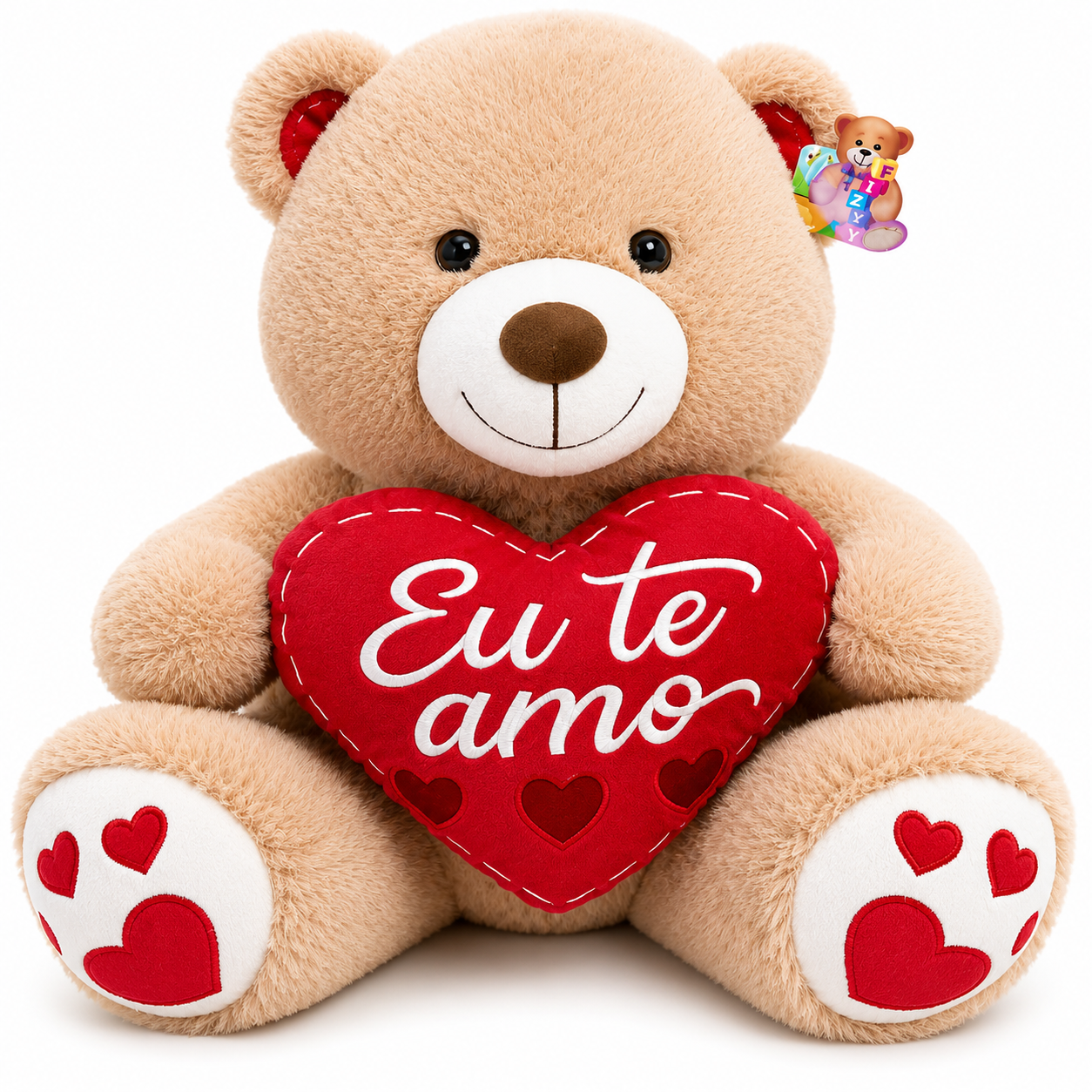 Pel�cia Urso Cora��o 50cm