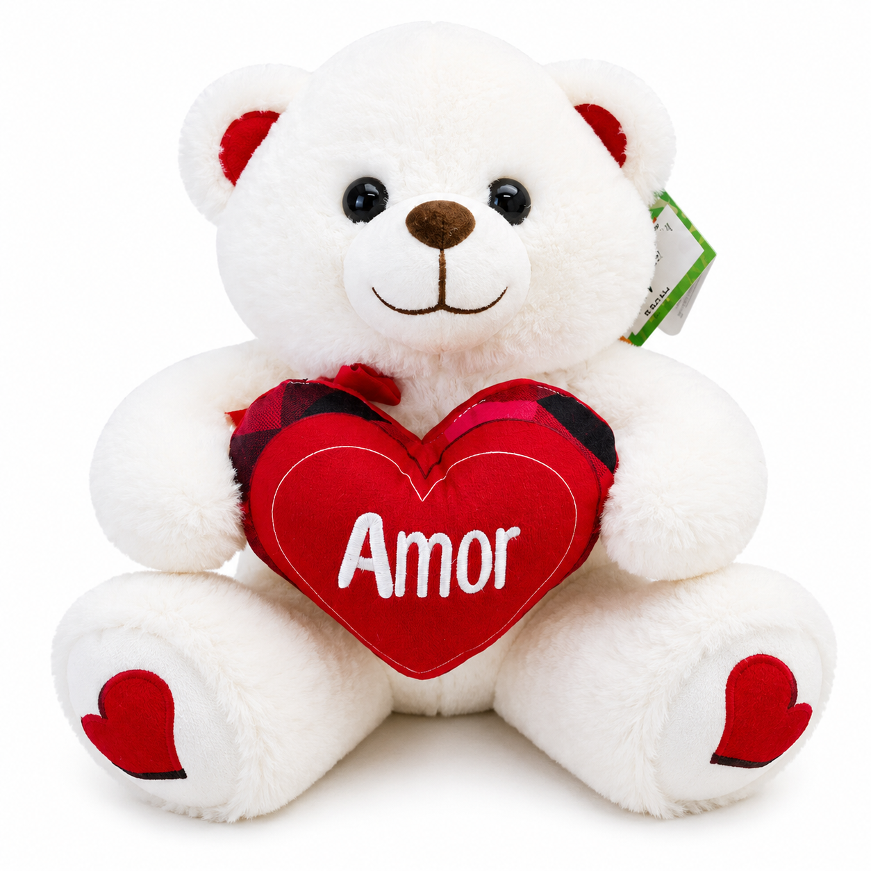 Pel�cia Urso Cora��o 27cm